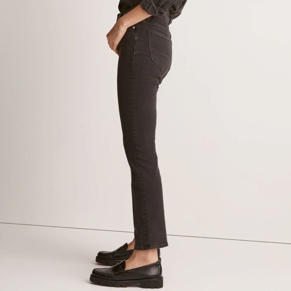 NWT Madewell Tall Kick Out Crop Jeans Starkey Wash with Stretch Size 30 Tall - Picture 4 of 16